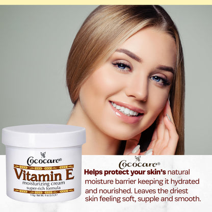 Cococare Vitamin E Super Rich Formula Moisturizing Cream 4 oz - Hydrating Skin Moisturizer
