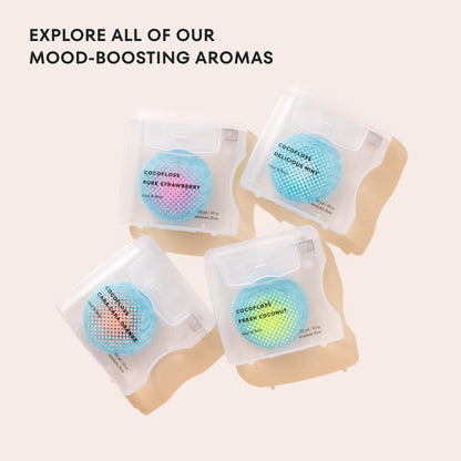 Cocolab Woven Dental Floss – Dentist-Designed, Coconut Scent, Waxed & Expanding Vegan String Floss (33 yd)