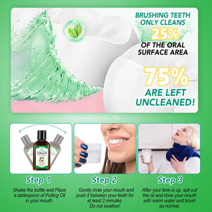 Coconut Mint Oil Pulling Mouthwash – 2-Pack, Natural & Alcohol-Free