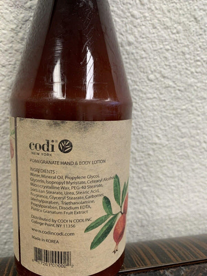 CODi Pomegranate Lotion – Body & Hand Lotion with Pump (750ml + 2x100ml) | Non-Greasy