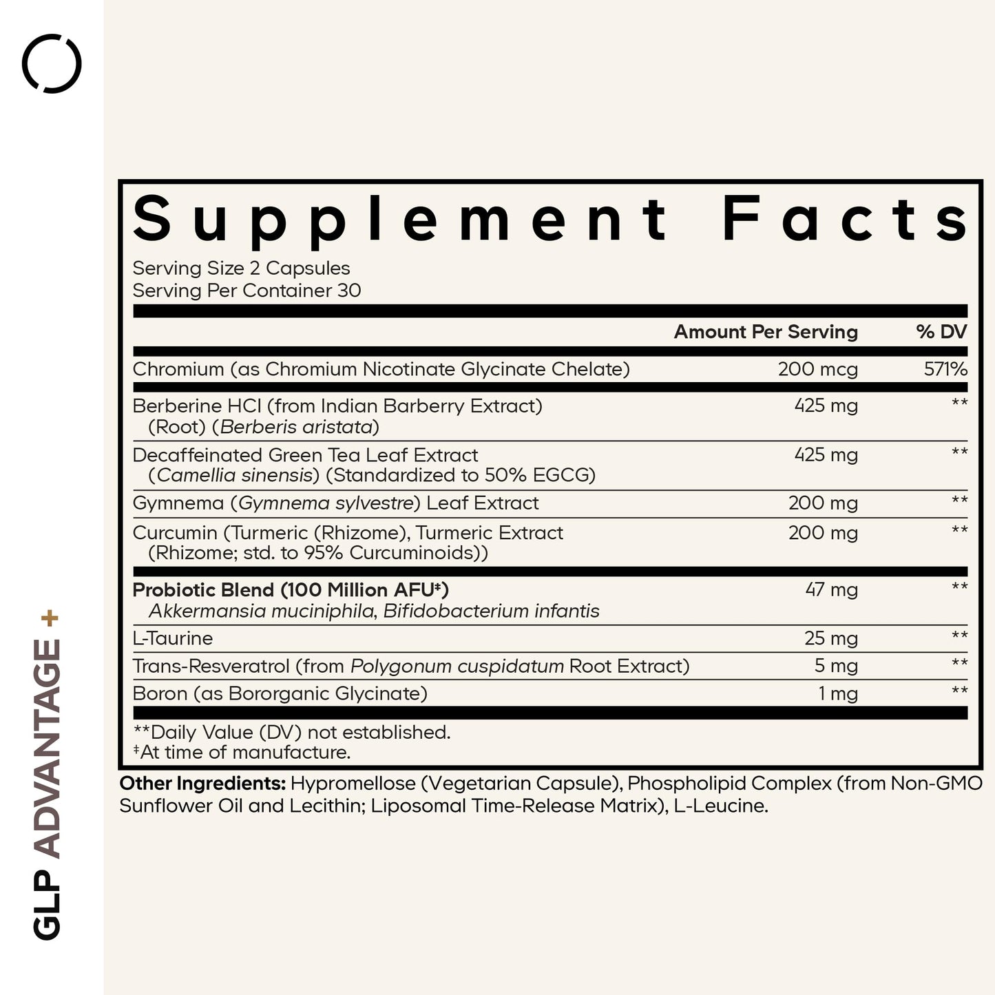 Codeage GLP-Advantage+ Supplement — Metabolic & GLP-1 Support, 60 Capsules