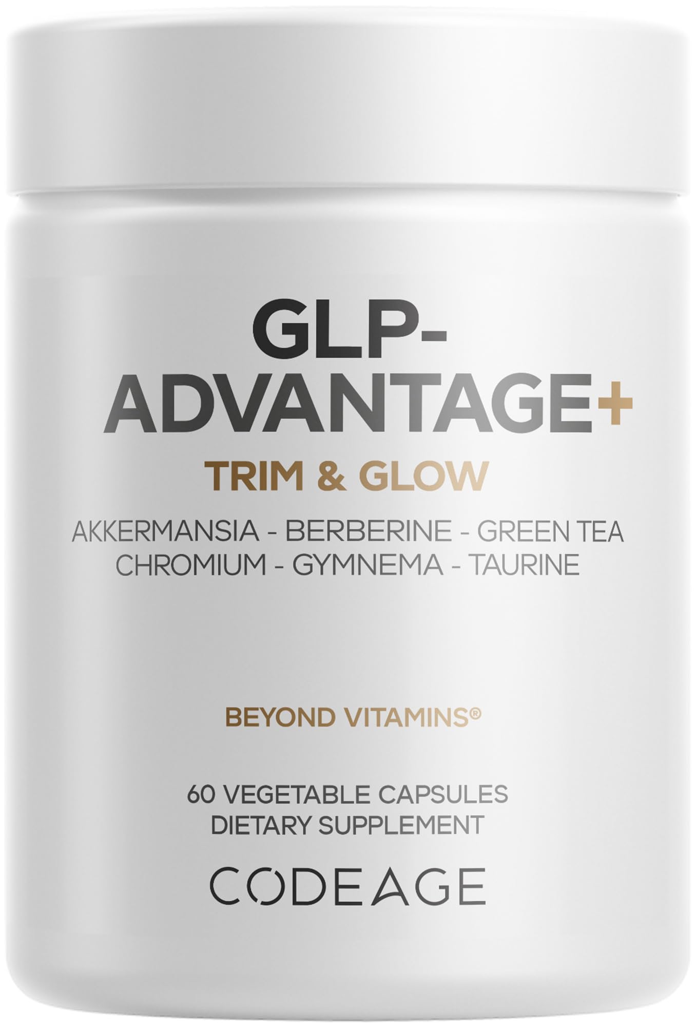 Codeage GLP-Advantage+ Supplement — Metabolic & GLP-1 Support, 60 Capsules