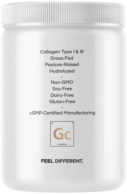 Codeage GLP-1 Collagen Powder – Nextida GC, Hydrolyzed Type I & III, Grass-Fed, Unflavored – 10.58 oz
