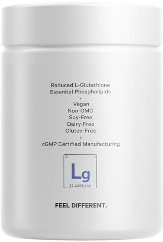 Codeage Liposomal Glutathione 1000 mg – High-Potency Reduced L-Glutathione, Liposomal Delivery, 60 Capsules