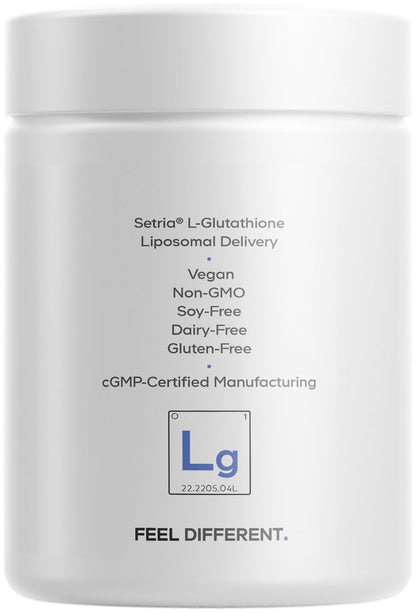 Codeage Liposomal Glutathione Supplement – 500 mg Setria L-Glutathione, Liposomal Delivery, Vegan, Non-GMO