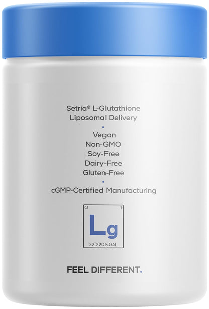 Codeage Liposomal Glutathione Supplement – 500 mg Setria L-Glutathione, Liposomal Delivery, Vegan, Non-GMO