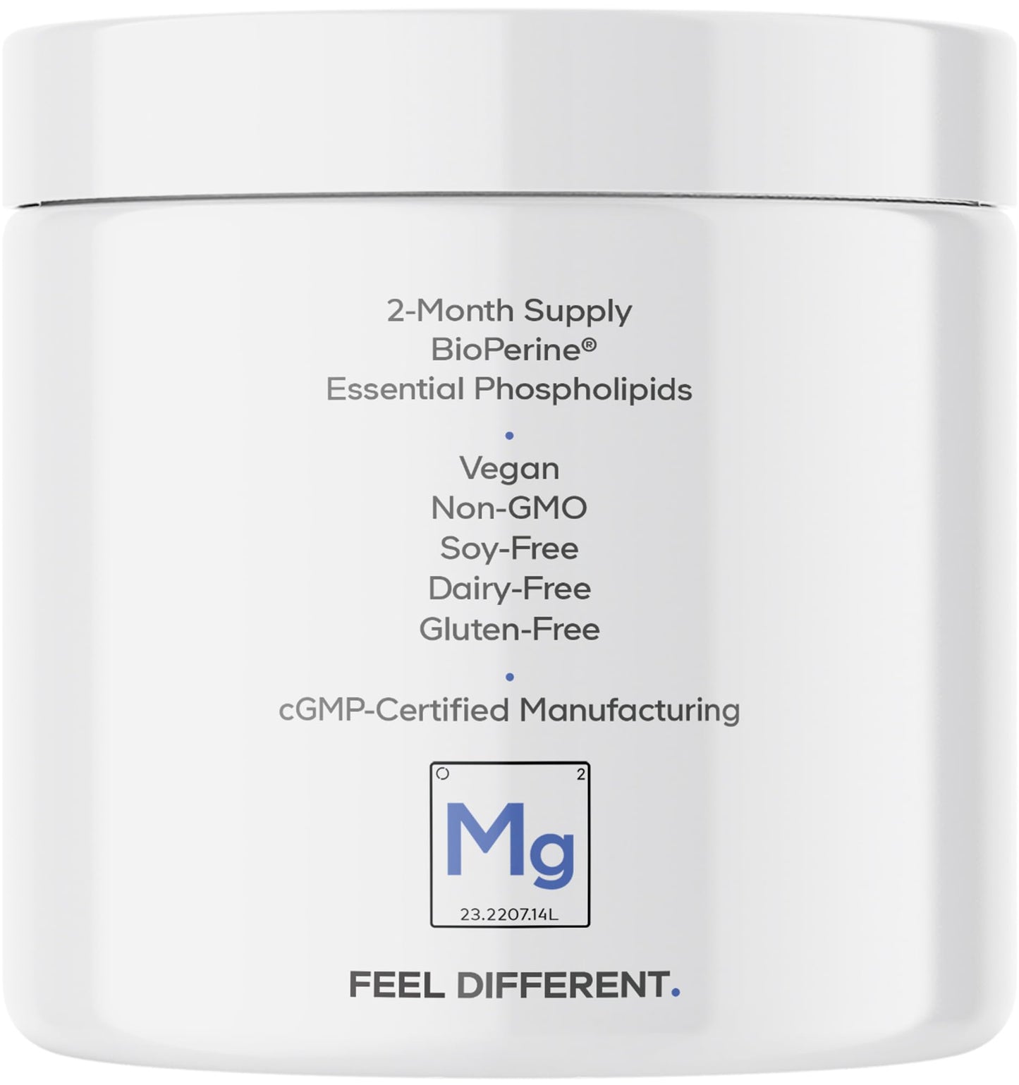 Codeage Liposomal Magnesium Glycinate Supplement – 2-Month Supply, 240 Count, BioPerine, Non-GMO Vegan