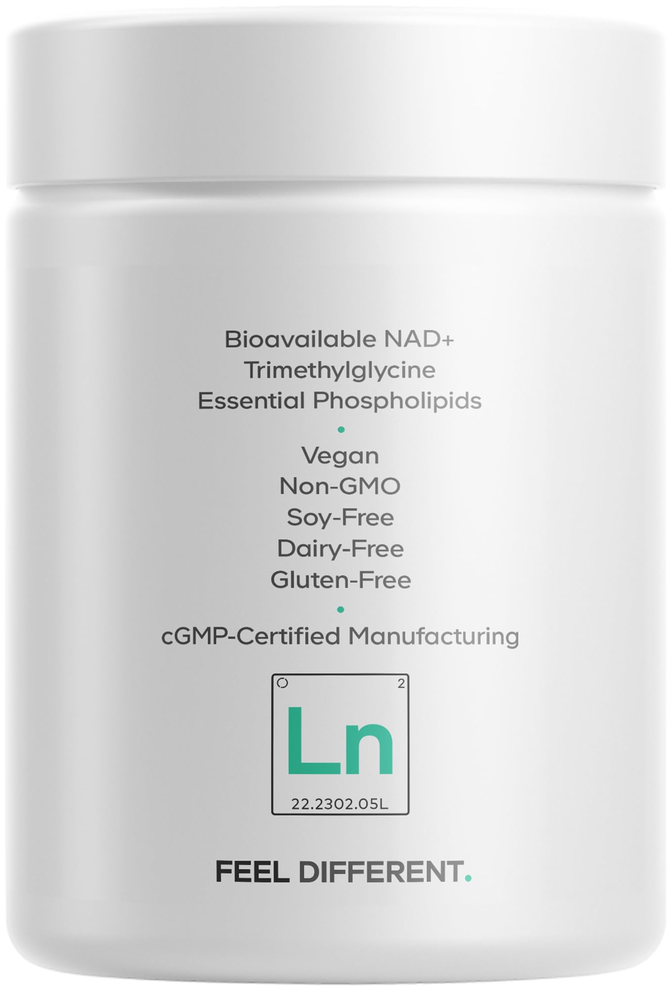 Codeage Liposomal NAD+ Supplement - 500 mg per Serving | Vegan, Non-GMO | 60 Capsules