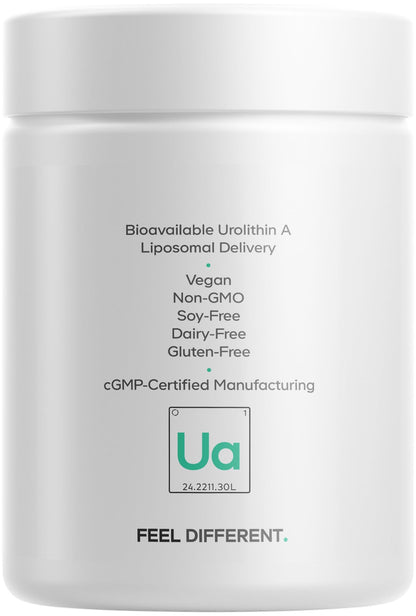 Codeage Liposomal Urolithin A 500mg + Resveratrol | Vegan, Keto, Non-GMO
