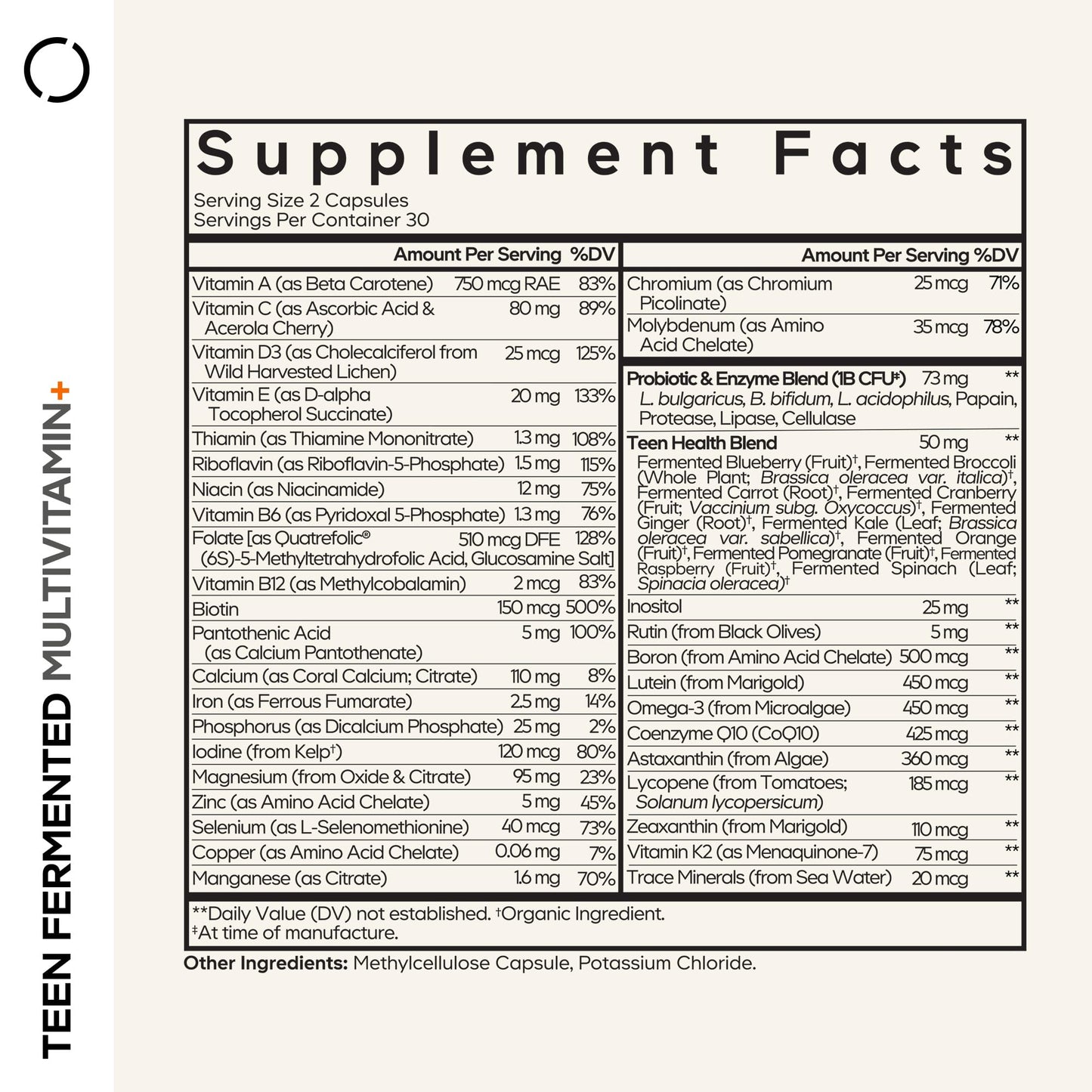 Codeage Teen Multivitamin - Daily Teen Vitamins with Omega-3 (2 Pack)