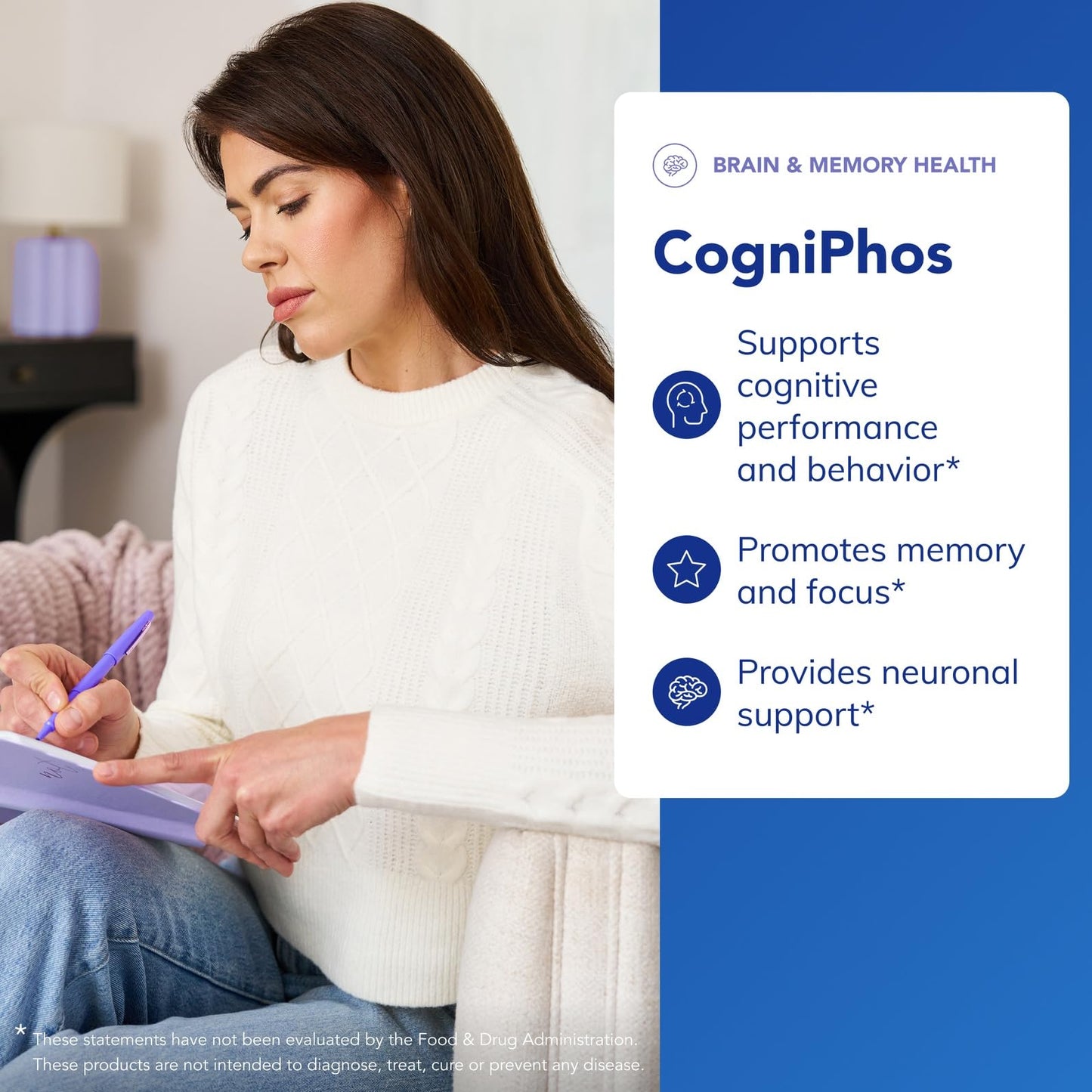 Pure Encapsulations CogniPhos | Neuronal Support for Cognitive Performance & Behavior | 120 Capsules