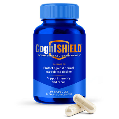 CogniSHIELD Brain Health Supplement – 60 Count | Synergistic Support for Focus & Clarity