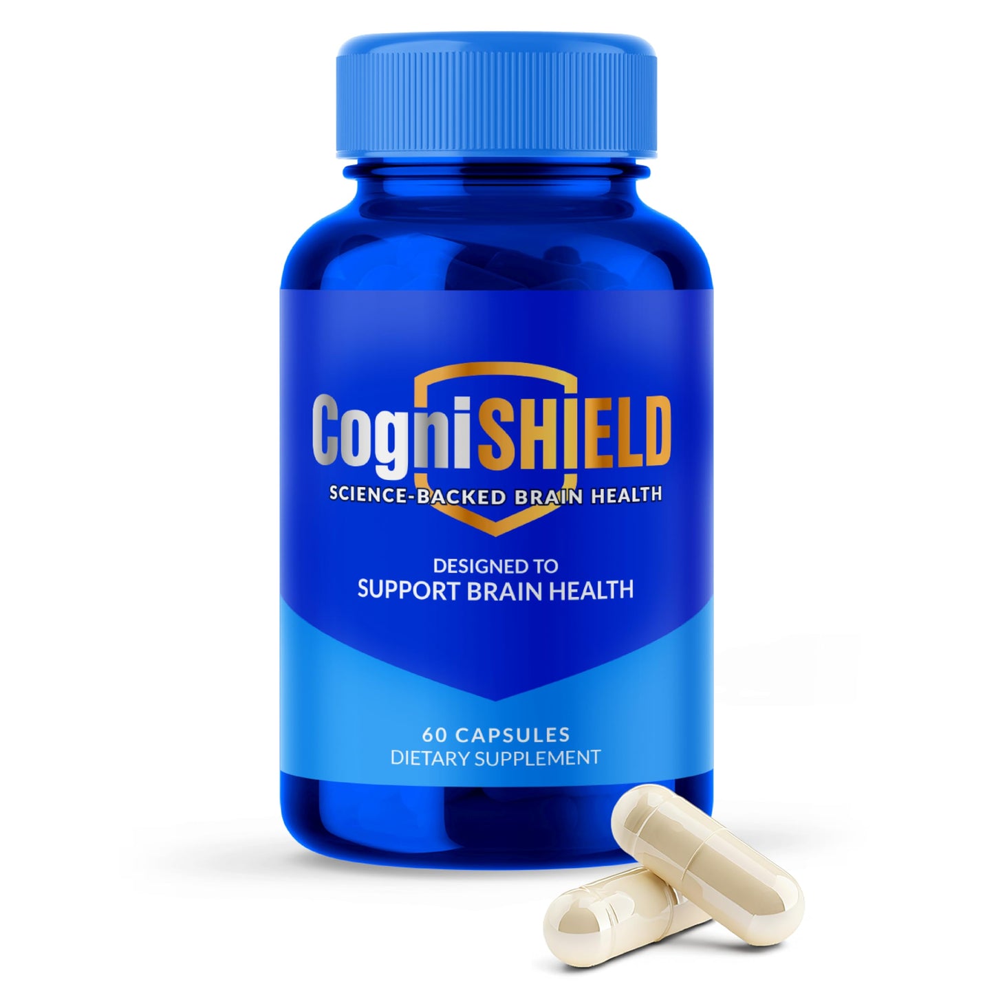 CogniSHIELD Brain Health Supplement – 60 Count | Synergistic Support for Focus & Clarity