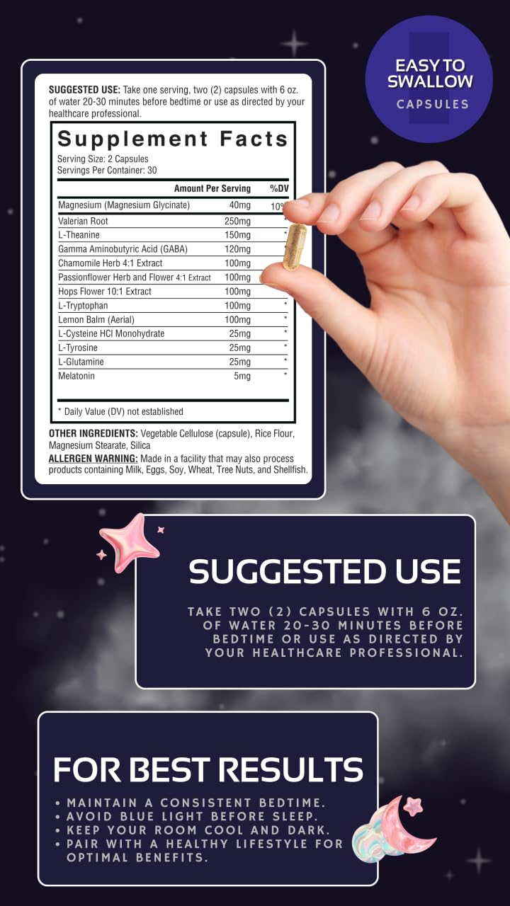 CogniTune Natural Sleep Supplement - Non Habit Forming, Non Drowsy