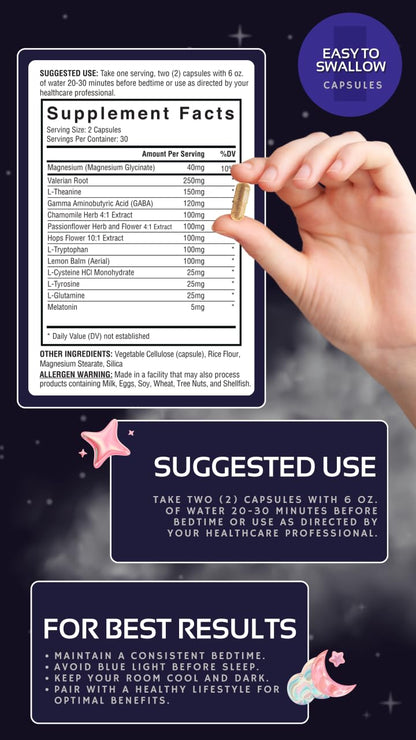 CogniTune Natural Sleep Supplement - Non Habit Forming, Non Drowsy