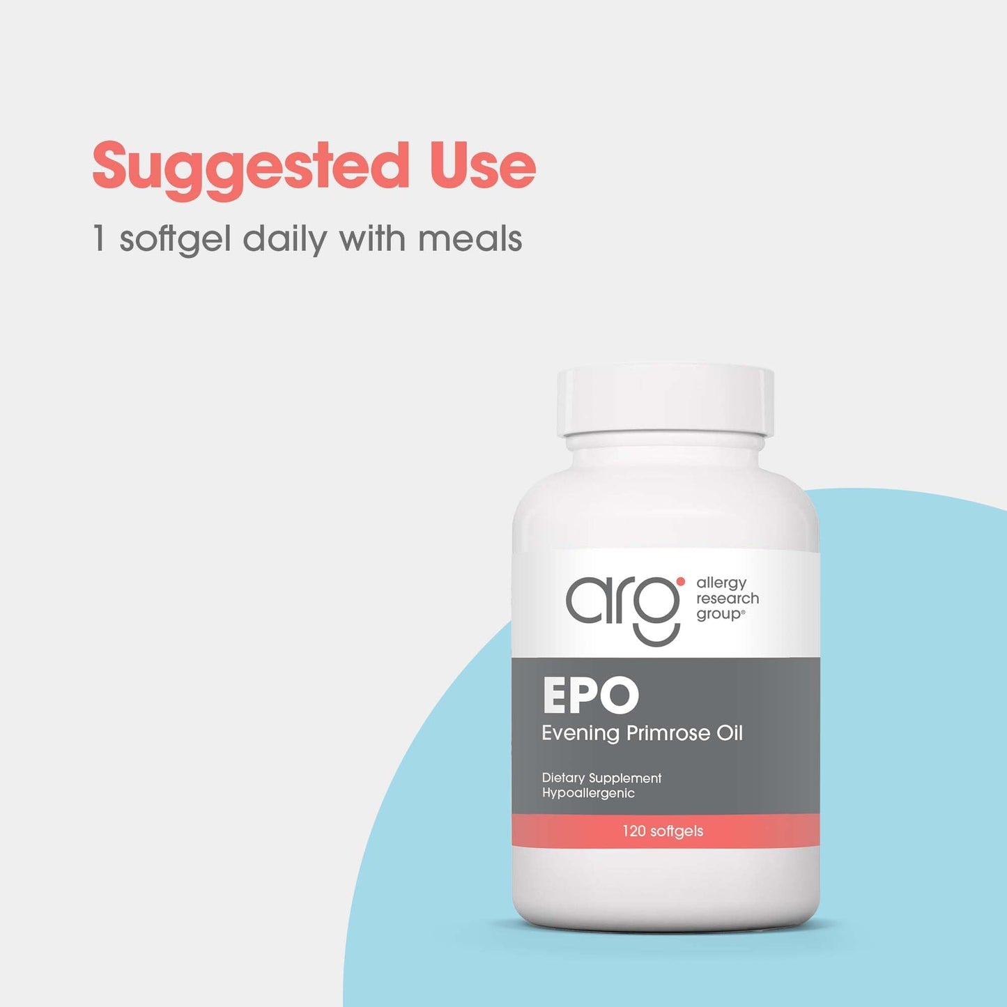 Allergy Research Group EPO Evening Primrose Oil 500mg – 120 Softgels