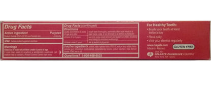 Colgate Anticavity Fluoride Toothpaste - Sparkling White Cinnamint (Gluten Free)
