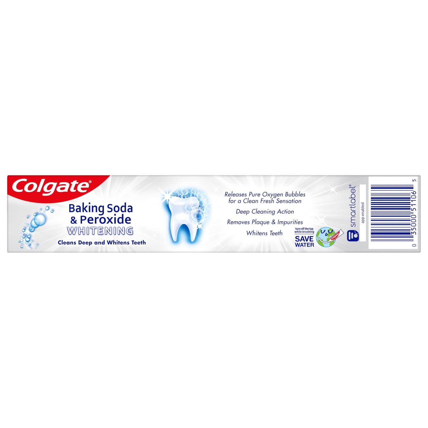 Colgate Baking Soda & Peroxide Toothpaste – Whitening, Brisk Mint, 2.5 oz (6 Pack)