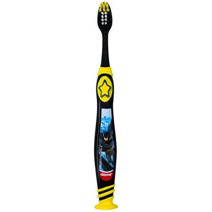 Colgate Batman Toothbrush for Kids 5+ – Extra Soft, Suction Cup, Pack of 2