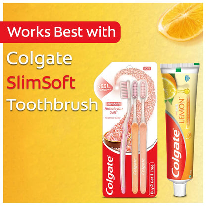 Colgate Lemon Fresh Gel Toothpaste – Anti-Cavity, Fights Yellowness, Fresh Breath (120g / 4.3 oz)