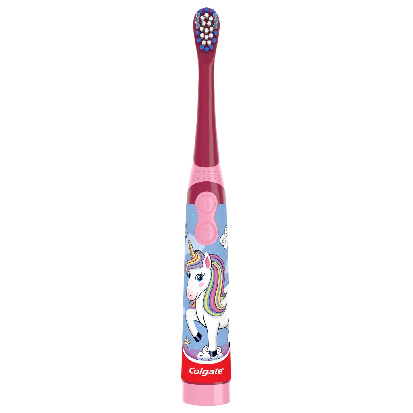 Colgate Kids Unicorn Battery Toothbrush – 3+ | Flat-Laying Handle