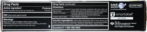 Colgate Max Fresh Toothpaste + Charcoal Mint – 6 oz, 2-Pack
