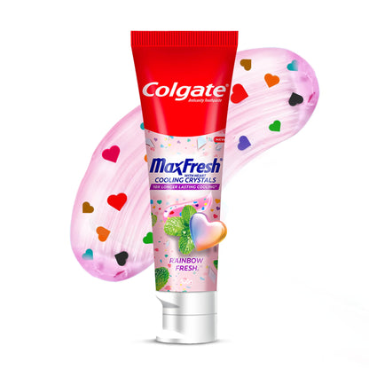 Colgate MaxFresh Rainbow Fresh Gel Toothpaste – Ultrafreeze, Vegan & Gluten-Free 100g