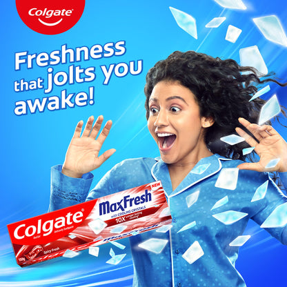 Colgate MaxFresh Red Gel Toothpaste 2x150g Combo Pack – Spicy Fresh