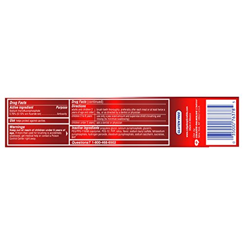 Colgate Optic White Whitening Toothpaste Sparkling Mint – 5 oz, 2 Pack