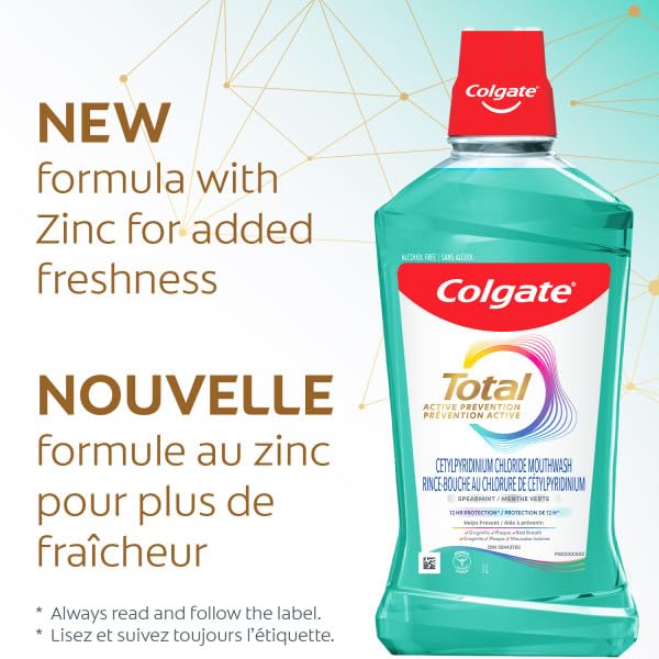 Colgate Total Advanced Pro-Shield Mouthwash – Spearmint, 33.8 oz