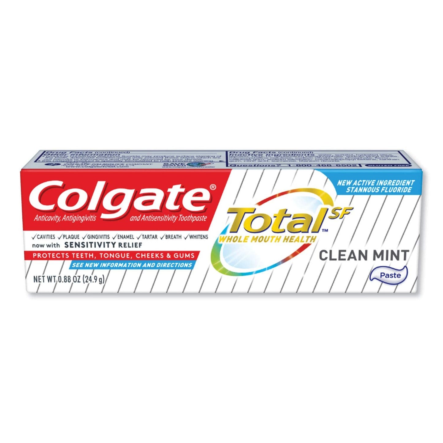 Colgate Total Clean Mint Toothpaste 0.88 oz | Prevents Cavities & Gingivitis