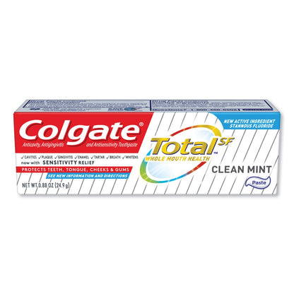 Colgate Total Clean Mint Toothpaste 0.88 oz | Prevents Cavities & Gingivitis