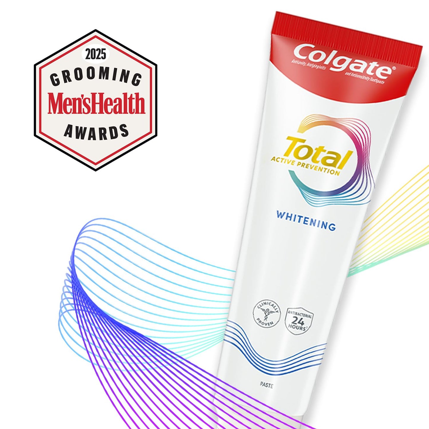 Colgate Total Whitening Toothpaste 24 Pack – Fresh Breath, Whiter Teeth, Sensitivity Relief