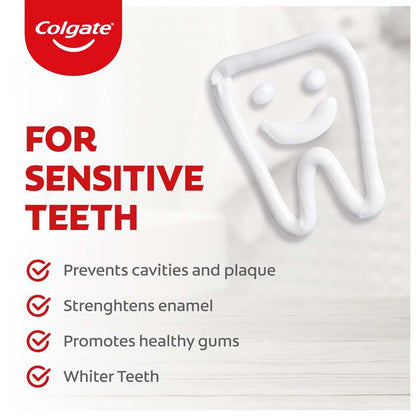Colgate Sensitive Everyday Protection Toothpaste - 160g (2x80g) for Sensitive Teeth & Healthy Gums