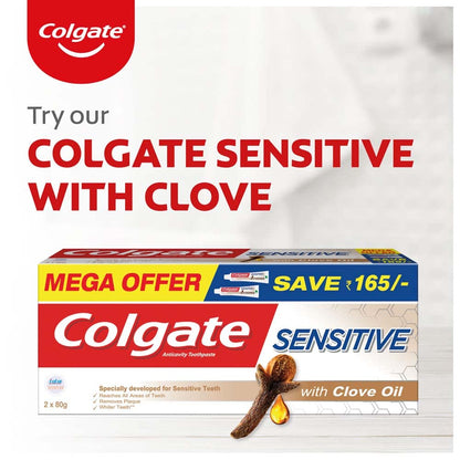 Colgate Sensitive Everyday Protection Toothpaste - 160g (2x80g) for Sensitive Teeth & Healthy Gums