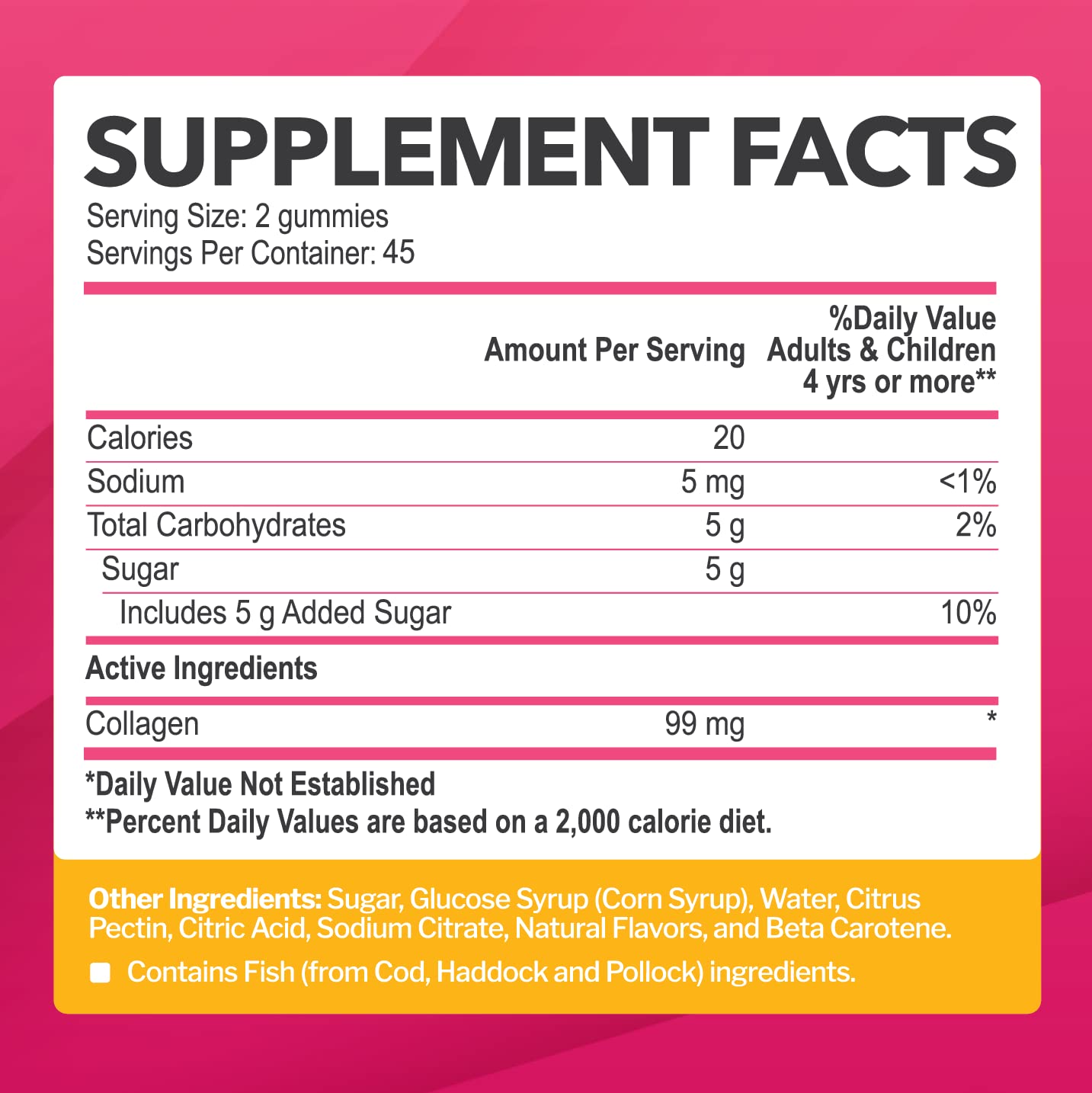 Collagen Gummies for Women & Men – Hydrolyzed Type I & III, 90 Gummies