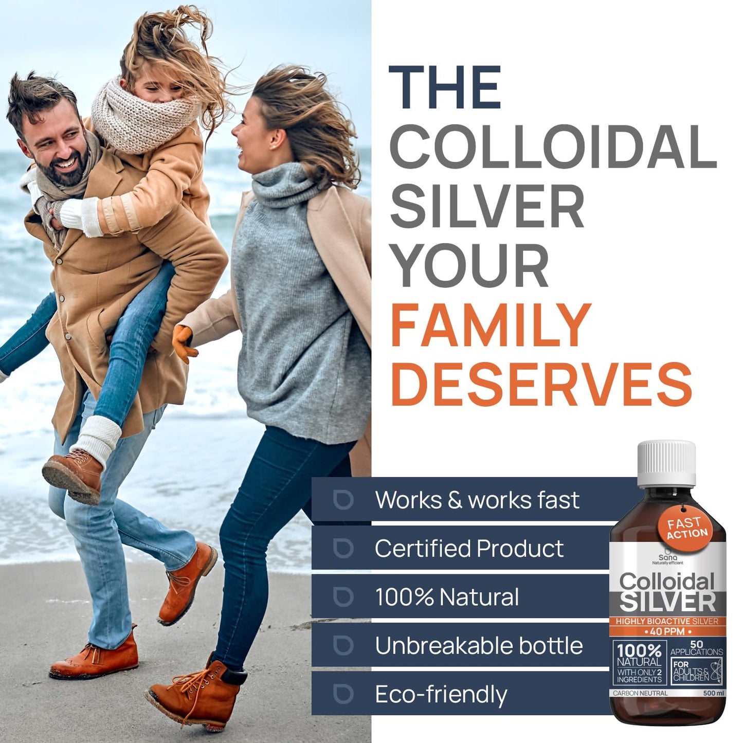 Colloidal Silver Liquid 32 oz - 30 PPM | Bioactive Hydrosol Silver Water