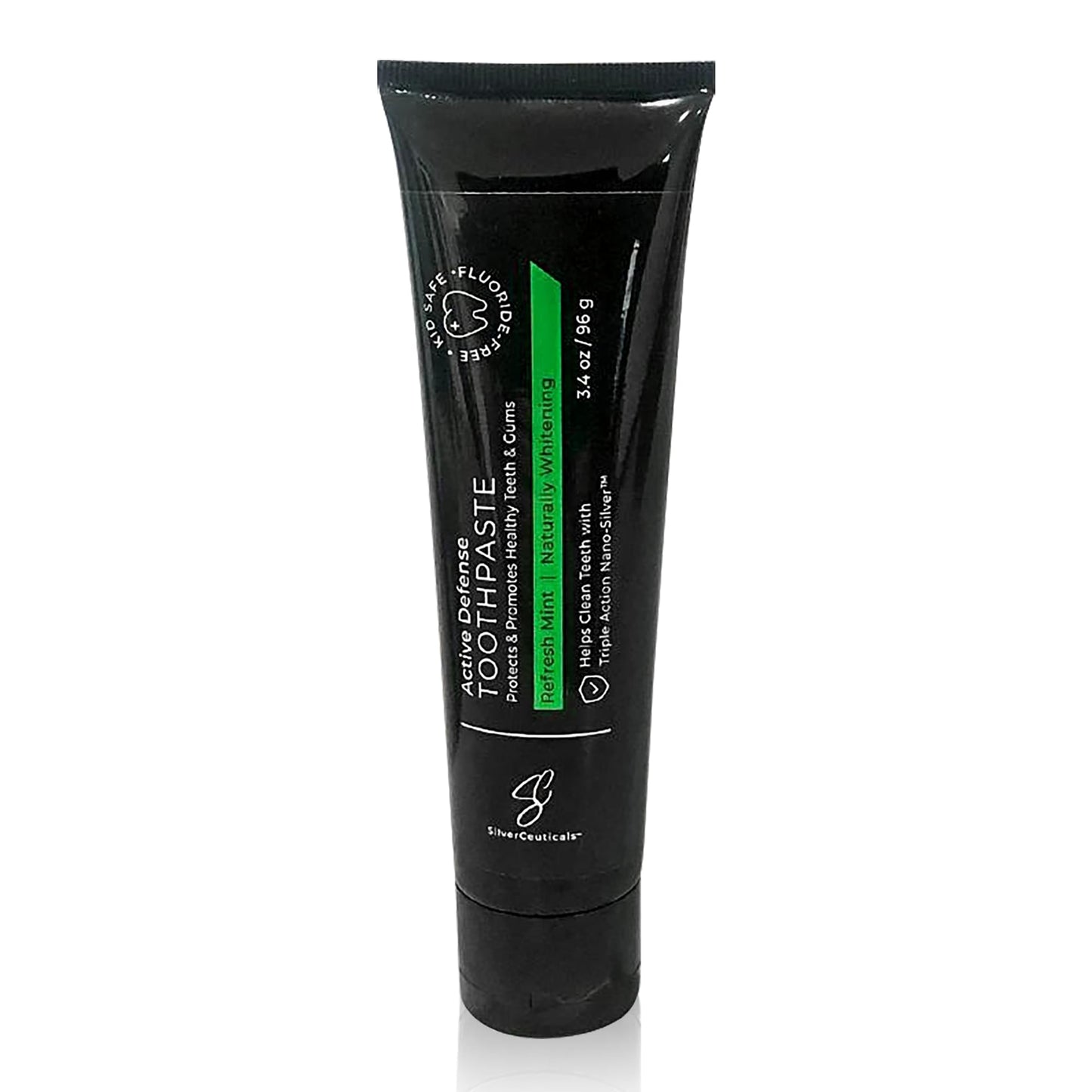 Colloidal Silver Toothpaste with Coral Calcium & Xylitol - Refresh Mint 3.4oz