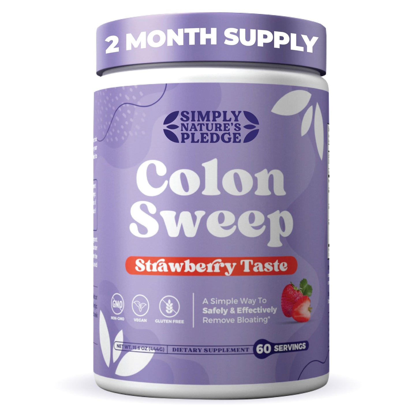 ColonSweep Psyllium Husk Powder – Vegan Gluten Free Fiber Supplement (16 oz, 60 Servings)