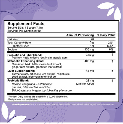 ColonSweep Psyllium Husk Powder – Vegan Gluten Free Fiber Supplement (16 oz, 60 Servings)