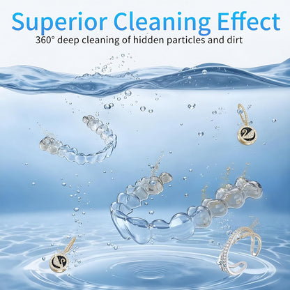 Ultrasonic Retainer Cleaner 42kHz | 250ml UV Cleaning Pod