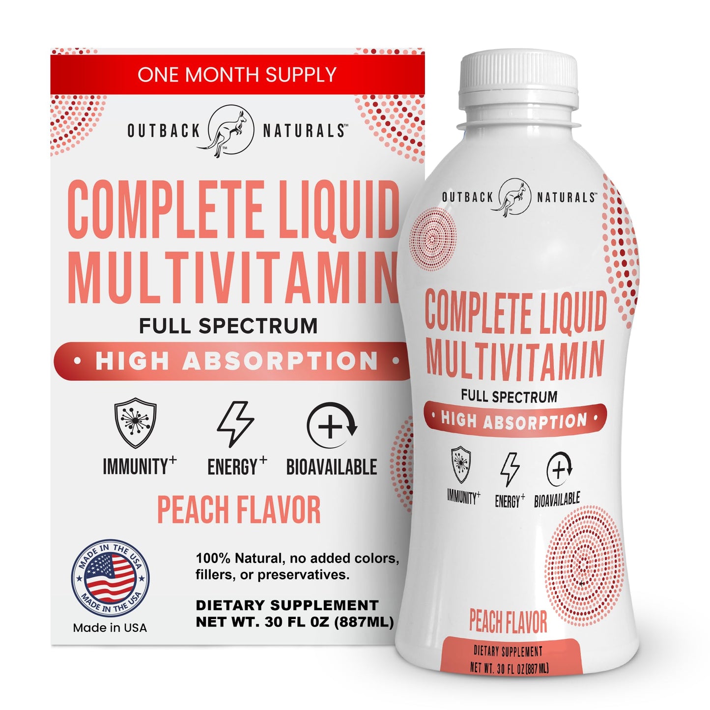 Complete Liquid Multivitamin – High Absorption Blend of Vitamins, Minerals, Amino Acids, Probiotics & Superfoods for Immune, Energy, Joint Health & More | No Sugar Added 30 Servings