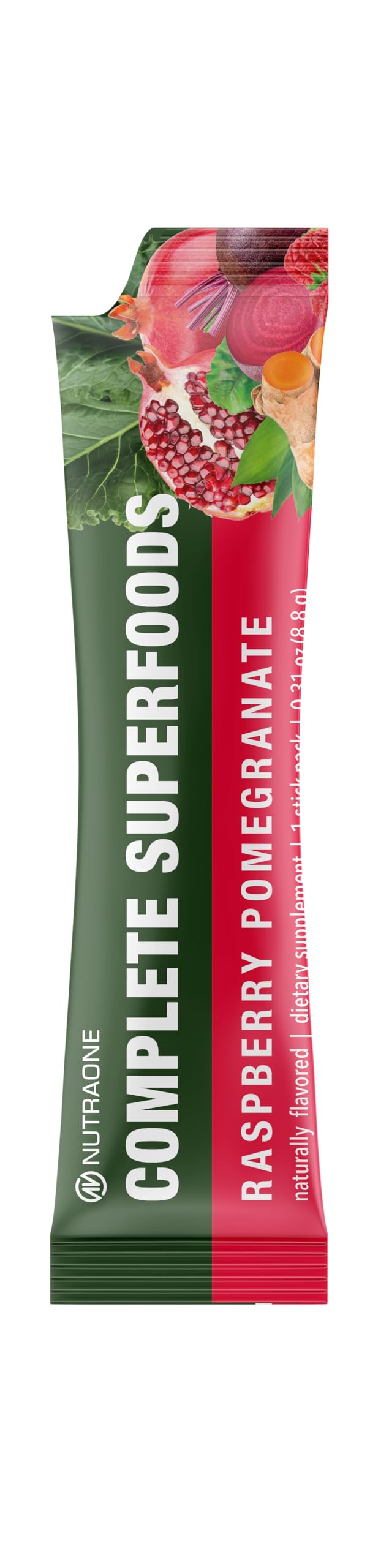 Complete Superfoods Multivitamin with Greens & Reds – Raspberry Pomegranate, 30 Stick Packs