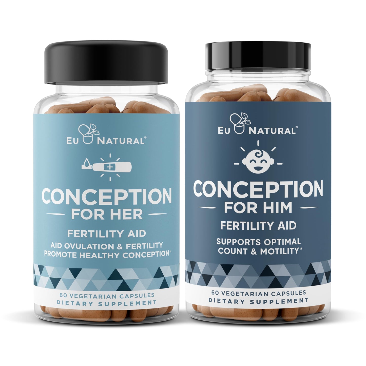 Conception Fertility Bundle for Her & Him – 120 Count | Prenatal Vitamins