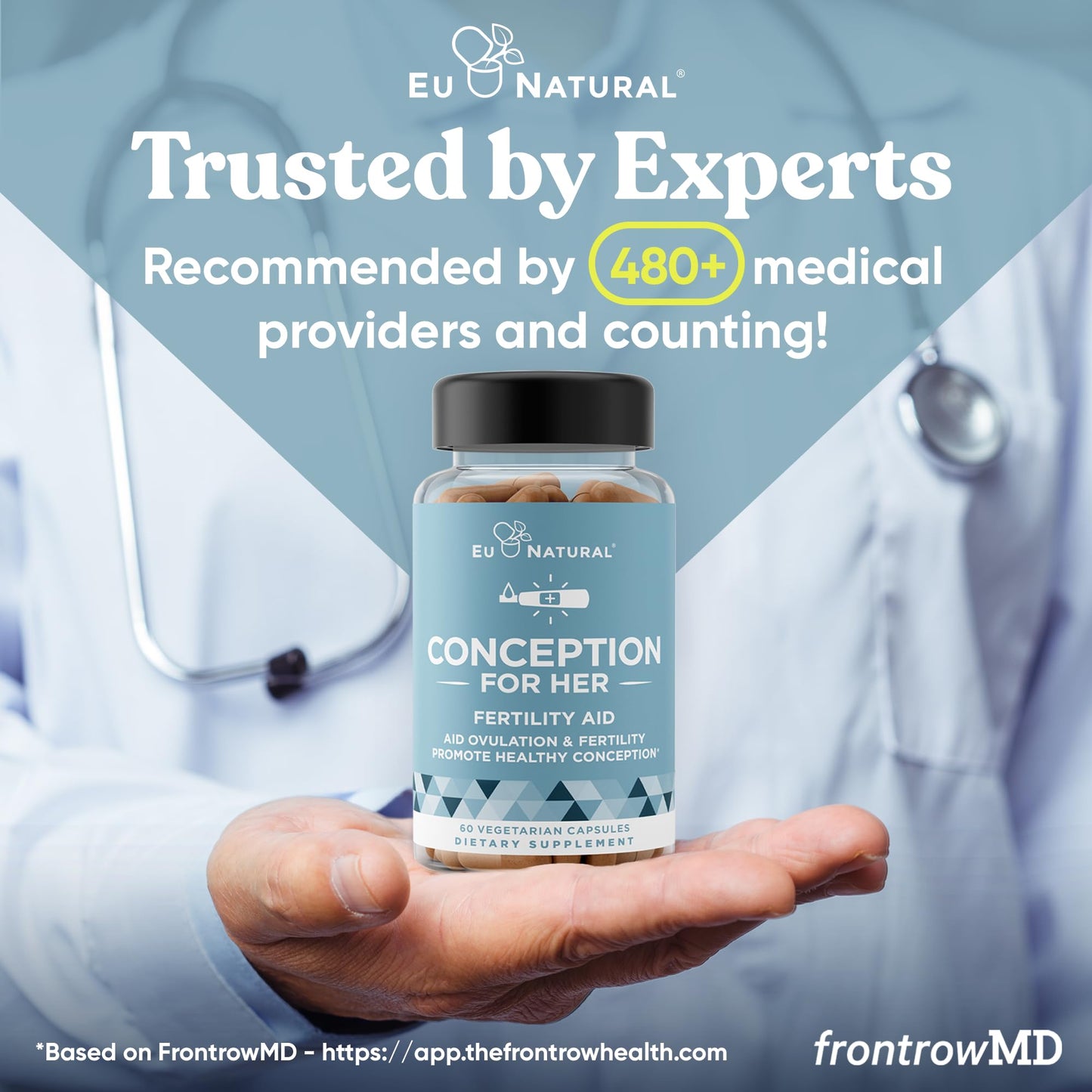 Conception Fertility Supplements for Women – Ovulation Support, Hormonal Balance, Regular Cycles – Prenatal Vitamin with Myo-Inositol, Folate, Vitex