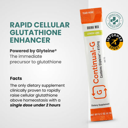 CONTINUAL G Powder - Clinically Proven Glutathione Precursor with Glyteine & Sunfiber
