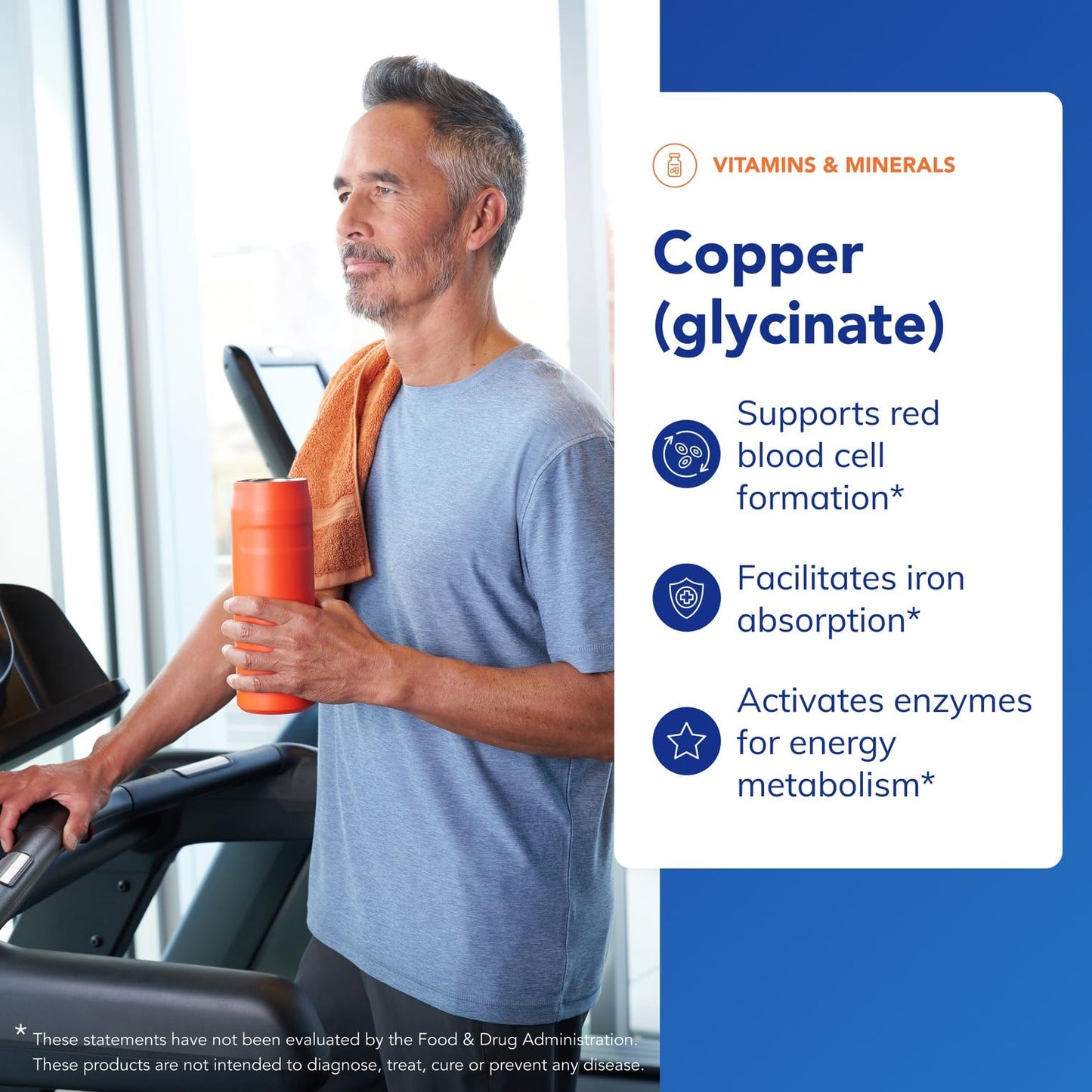 Pure Encapsulations Copper Glycinate 60 Capsules – 2 mg Copper, Supports Red Blood Cells & Energy Metabolism