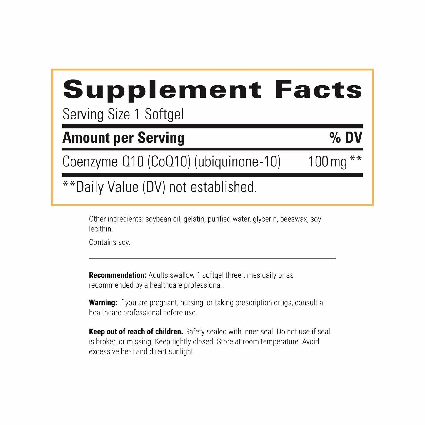 Integrative Therapeutics CoQ10 100 mg – Cellular Energy, Heart & Brain Support | 60 Softgels