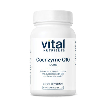Vital Nutrients CoQ10 100mg – Vegan CoQ10 Supplement | Heart Health & Energy
