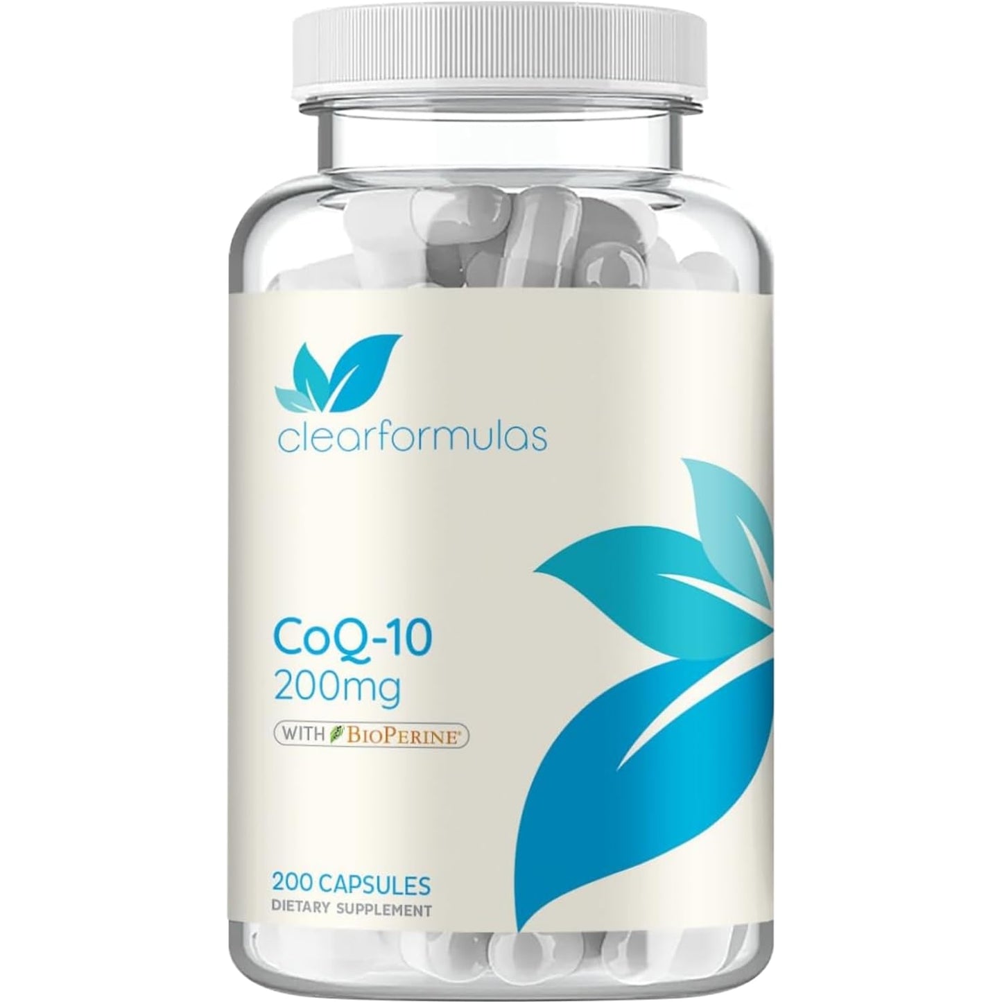 CoQ10 200mg with BioPerine – Enhanced Absorption CoQ10 200mg (200 Servings)